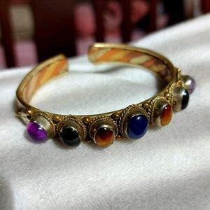 Copper Bracelet with Stones